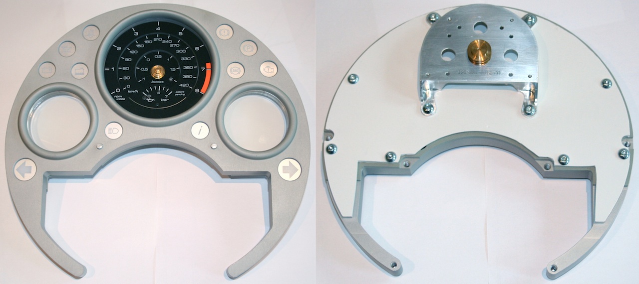 Early packaging prototype of Chronograph Instrument Cluster