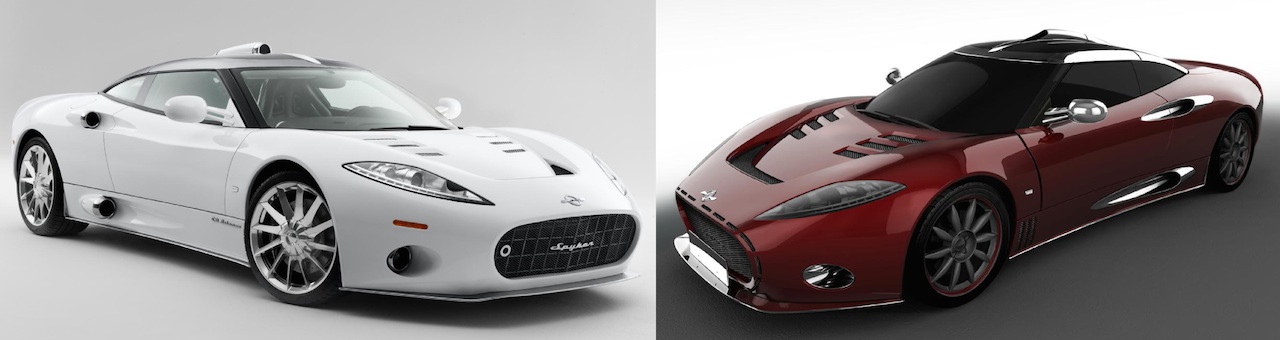 'Standard' Spyker C8 Aileron and custom design proposal